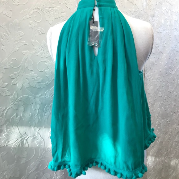 LOVERS & FRIENDS Botanic palm Green Top NWT - Picture 7 of 7